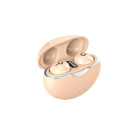 Outdoor Sport Charging Box Earplug For iPhone Android Headset Wireless Headset Bluetooth 5.3 Mini Invisible Headphones NUDE
