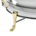 thumbnail image 6 of Chafing Dish 3L Stainless Steel Gold Round Buffet Sever Warming Tray w/ Handles Chafing Fuel Holder, 6 of 7
