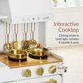 thumbnail image 5 of Best Choice Products Pretend Play Kitchen with Espresso Machine - White with Herringbone, 5 of 9