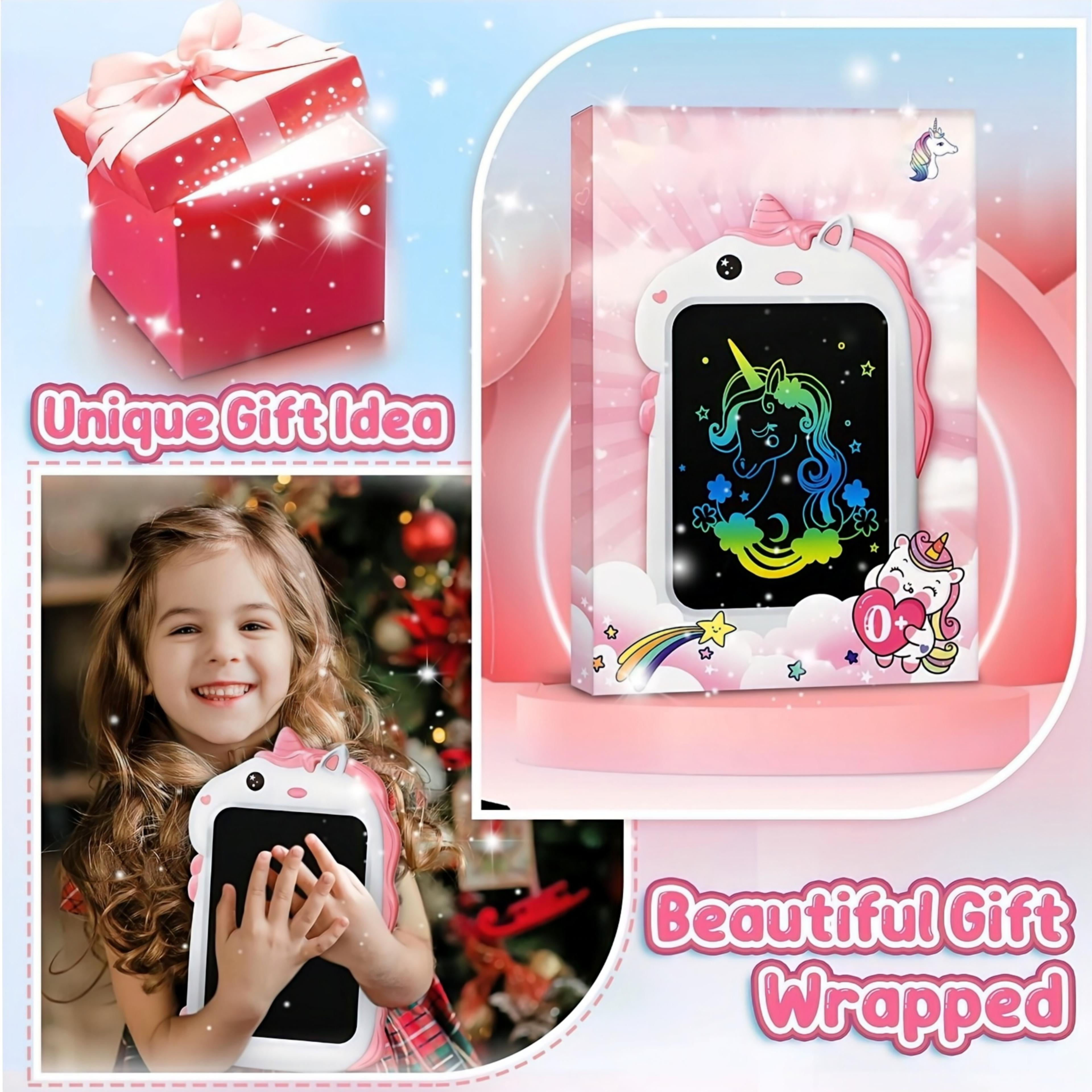 Unicorn LCD Writing Tablet Girls Toys, 8.5” Colorful Doodle Scribbler Board  Learning Drawing Pad Educational Toy Birthday for Kids Age 3 4 5 6 7 8 9 -  Yahoo Shopping