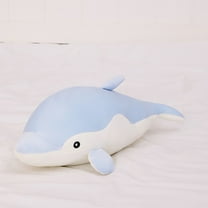 SDJMa Dolphin Plush Hugging Pillow, Soft Large Dolphins Stuffed Animal Toy Doll Gifts for Kids, Valentine, Christmas, Bedding(27.5")