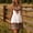 White, variant on Morttic Women's Geometric Print U Neck Sleeveless Midi Dress – Ruched High Waist A-Line, Retro Boho Vacation Outfit White,S