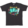 thumbnail image 3 of Inktastic Born in the 50's Record and Music Notes T-Shirt, 3 of 5