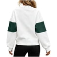 thumbnail image 7 of Color Block Sweatshirt for Women Fashionable Loose Round Neck Long Sleeved Pullover Tops for Causal & Work Wear, 7 of 7