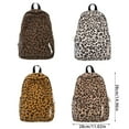 thumbnail image 5 of Autumn Winter Backpack Student School Bag Leopard Print Travel Backpack, 5 of 20