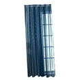 thumbnail image 4 of UPOUART 1Pack Embroidered Blue Pattern Curtains in Dark Blue for Bedroom Windows Providing Privacy and Light Diffusion, 4 of 7