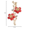thumbnail image 6 of Ziurtnc Brooch Corsage Waxing Plum Flower Design Buckle Pin Fixing Anti-oxidation Stylish Attractive Elegant Brooch, 6 of 8