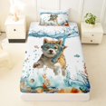 thumbnail image 3 of Homewish Lovely Shiba Inu Twin Sheets,Coastal Bedding,Dog Theme Decor,3pcs,1 Fitted Sheet and 1 Pillowcase, 3 of 6