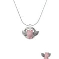 thumbnail image 2 of Delight Jewelry Pink Flying Pig with Wings Laugh Ring Charm Necklace, 18", 2 of 4