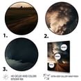thumbnail image 3 of Designart "Storm Majestic SPIRAL" Landscape & Nature Floater Framed Canvas Print, 3 of 7