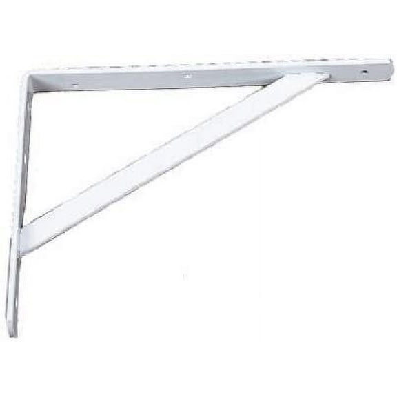 Knape & Vogt 208 WH 300 Shelf L-Bracket, White, 300mm, 12-in. - Quantity 10