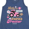 thumbnail image 3 of Case IH - Life Is Better Papas Tractor - Toddler Girls A-line Dress, 3 of 6