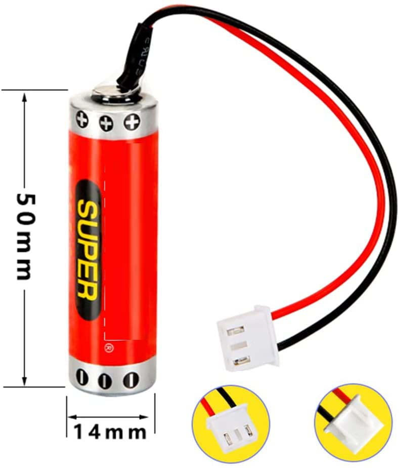 15PCS ER6C battery ER6C/3.6V Battery AA battery with plug for Mitsubishi FX F2-40BL