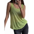 thumbnail image 2 of Womens Sweater Vest Boho Summer Tops Cropped Coverup Knit Sleeveless Fit Casual Outfits Green M, 2 of 8