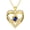 9-Sep., variant on Taioiat Double Love Heart Birthstone Necklace for Women 14K Gold Plated Rose Flower Pendant with 12 Birthstones Birthday Wedding Anniversary Jewelry Gifts for Her
