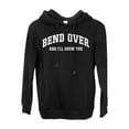 thumbnail image 2 of Wild Bobby Vintage Movie Quote Bend Over And I'll Show You Premium Graphic Hoodie Sweatshirt, Black, Small, 2 of 6