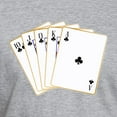 thumbnail image 3 of CafePress - Ace Clubs Flush T Shirt - Fitted T-Shirt, Vintage Fit Soft Cotton Tee, 3 of 4