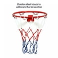 thumbnail image 3 of Ruiboury Children Basketball Hoop Portable PP Weatherproof Rim Indoor Outdoor Garage Wall-mounted Net with 8 Mounting Screws 25cm, 3 of 6