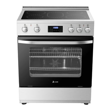 Lanbo 30 inch 5.9 CU.ft. Freestanding Electric Convection Range with Air Fry and Rotisserie, 5 Elements