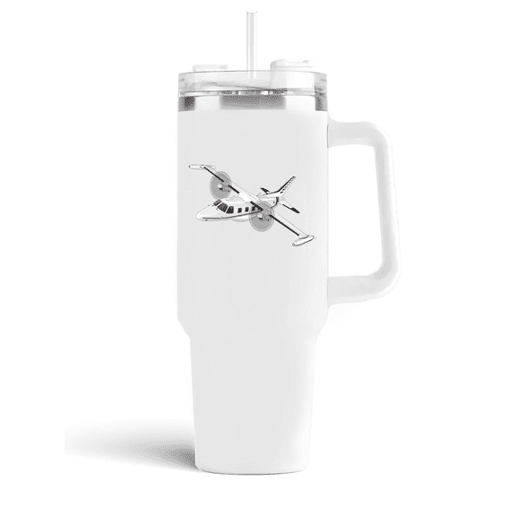 Mitsubishi MU-2 Marquise 40 Oz White Ceramic Mugs | Tumbler