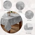 thumbnail image 5 of Grey Snowflake Christmas Table Cloth Waterproof Tablecloths, Winter Xmas Snowflake Gray Modern Art Tablecloth Dining Table Cover for Kitchen Party Tabletop Outdoor, Square Tablecloth 54x54 Inch, 5 of 9