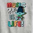 thumbnail image 3 of Trolls - Music Is Life Branch - Toddler & Youth Crewneck Fleece Sweatshirt, 3 of 5