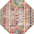 thumbnail image 2 of Unique Loom Sedona Collection Area Rug - Yellowstone (8' Octagon Blue/Beige), 2 of 6