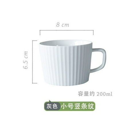 

Japanese Simple Tea Cup Porcelain Striped Espresso Cup Vintage Office Water Mug Ceramic Tagine Cafe Business Cup AC50BD