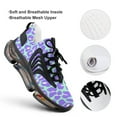 thumbnail image 4 of Leopard Print Pattern in Mint Green, Purple And White Walking Shoes for Men Woman Lightweight Tennis Fashion Elastic Sports Shoes Cushion Basketball Shoes, 4 of 7