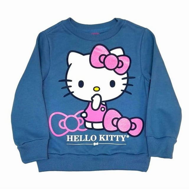 Sudadera Infantil Estampada Hello Kitty Talla 10 Color Azul