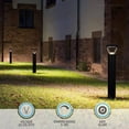 thumbnail image 2 of Outdoor LED Bollard Path Light 42" 24W/19W/14W Tunable 3CCT 120-277V Landscape Walkway Lighting, 2 of 5