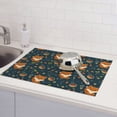 thumbnail image 6 of Yiaed Cute plant fox Print Highly Absorbent Microfiber Kitchen Counter Mat, Dish Drying Pad for Dishes, Utensils, Pots and Pans, Large 18" x 24", 6 of 7