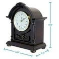 thumbnail image 3 of Bedford Clock Collection BED183 Wood Mantel Clock with Chimes, 3 of 5