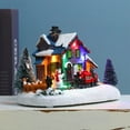 thumbnail image 7 of Christmas House Scene Figurine with LED Light Decor Gift for Table Top Decoration 7 Inch, 7 of 7