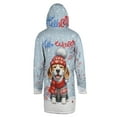 thumbnail image 2 of Hello Winter Beagle Smiling in Red Scarf Hat Welcome Christmas All Over Print 3D Hooded Duffle Toggle Coat Beagles Dog Lover Gifts Idea - 00017, 2 of 6