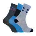 thumbnail image 1 of 6 Pack Mens Patterned Blue Argyle Striped Cotton Socks in a Gift Box, 1 of 2