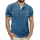 thumbnail image 1 of Camiseta de cuello redondo y manga media para hombre - Prenda de moda con contraste de colores - Mezcla de poliéster y spandex - Tallas M-XXXL para uso informal/urbano, 1 of 7