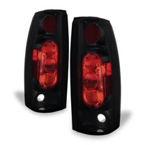 AKKON - For C/K 10 Sierra Jimmy Blazer Suburban Yukon Tahoe Escalade Denali Black Smoked Tail Light Signal Brake Lamps