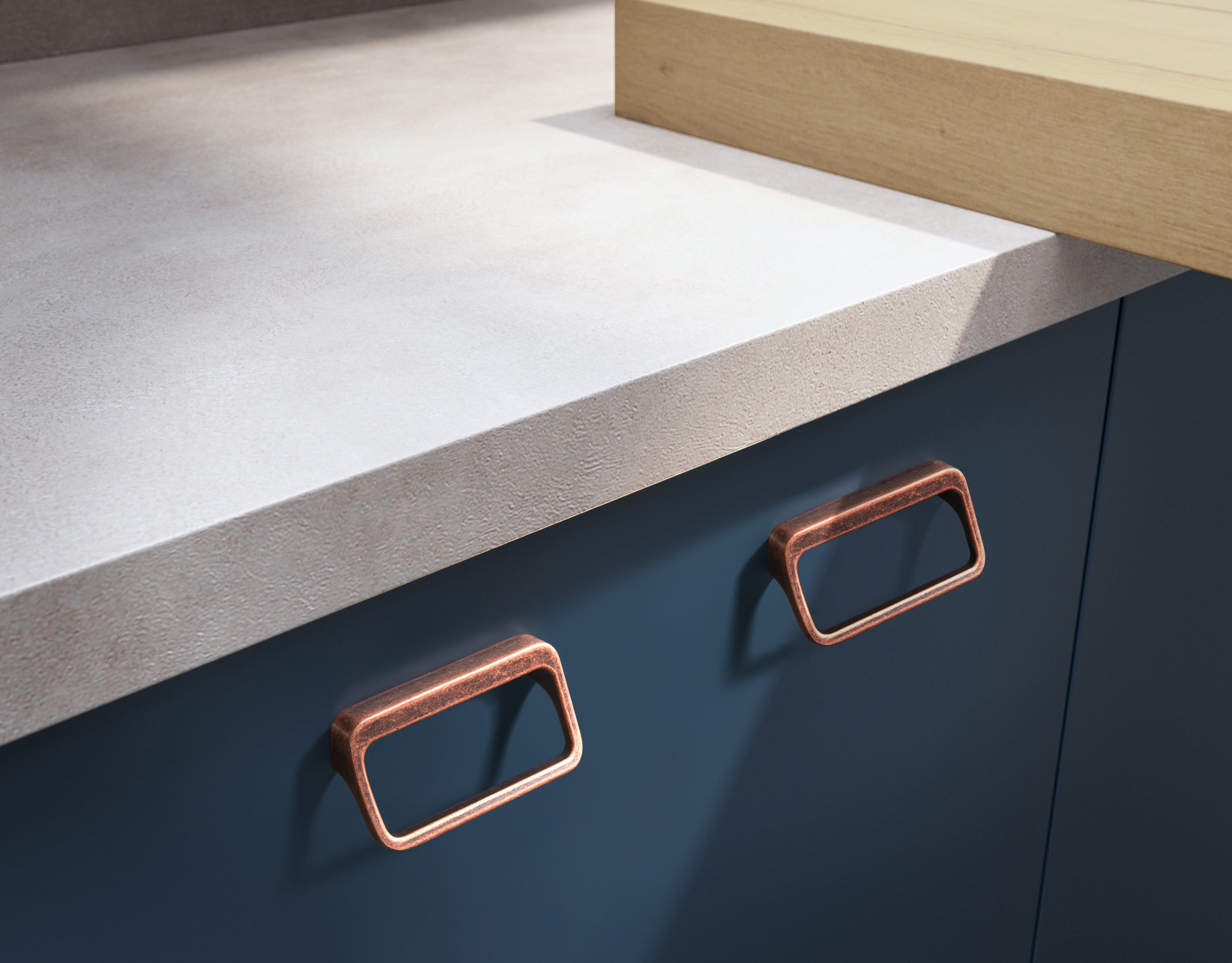 Goo-Ki 12 Pack Antique Copper Cabinet Pulls with 2.5''(64MM) Hole Center, Modern Zinc Alloy Cabinet Handles for Drawer,Wardrobe,Cupboard