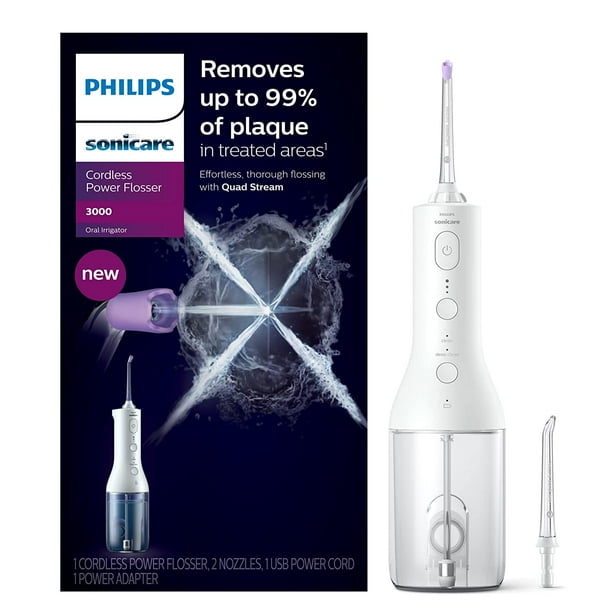 Philips Sonicare Power Flosser 3000 Cordless White