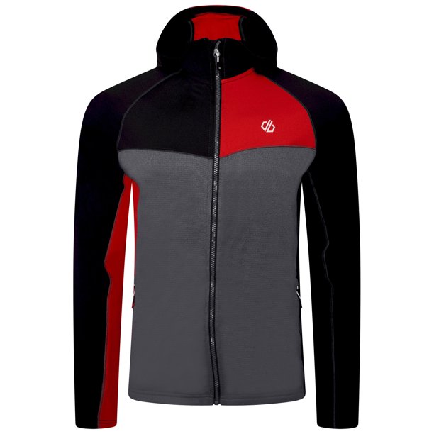 Dare 2B - Forro Polar Contend para Hombre (Rojo Peligro, Gris Orión)