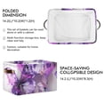 thumbnail image 3 of Purple Butterflies Watercolor Storage Bins Baskets With Handles Storage Box Clothes Organizer Organization Toys, 3 of 7