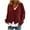 Wine, variant on Bibifish Womens Cardigan Sweaters Soft Fluffy Autumn V Neck Long Sleeve Sweaters Solid Color Botton Down Ladies Trendy Knit Tops