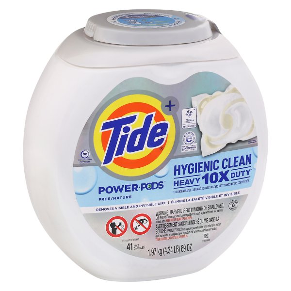 Tide Hygienic Clean Heavy Duty 10x Free Power Pods Liquid Laundry