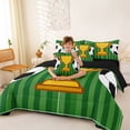 thumbnail image 4 of Erosebridal Cartoon Soccer Trophy 7 Pieces Bedding Comforter Set,Football Sport Games Full Bedding Set For Kids,Reversible Black, 4 of 7