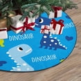 thumbnail image 3 of FMSHPON Dinosaur Pattern Cute Blue Xmas Christmas Tree Skirt Stand Mat for Holiday Party Decoration Indoor Outdoor 36 inches, 3 of 3