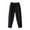 Black, variant on IDALL Linen Pants Women Wide Leg Pants Woman Women Fashion Solid Color Cotton Flax Elastic Long Pants Beach Leisure Trousers Lounge Pants Women High Waisted Pants Beige L