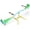 Multicolor 589, variant on 360° Rotating Seesaw for Kids 2-Person with Backrest, Stainless Steel Indoor Outdoor Playground Rocking Horse for Toddlers, 104L x 36W x 28H Inches, Multicolor