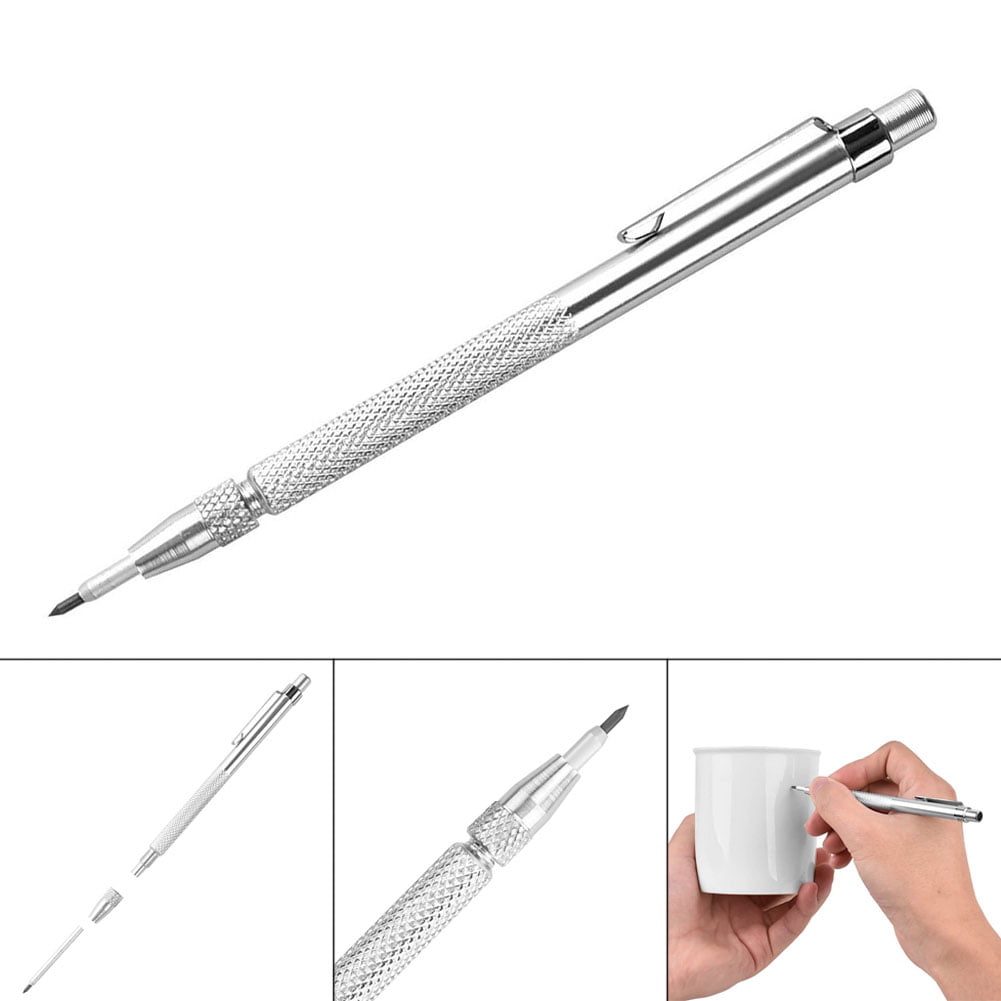 Aluminum Etching Engraving Pen Tungsten Carbide Scriber with Magnet 2 pcs