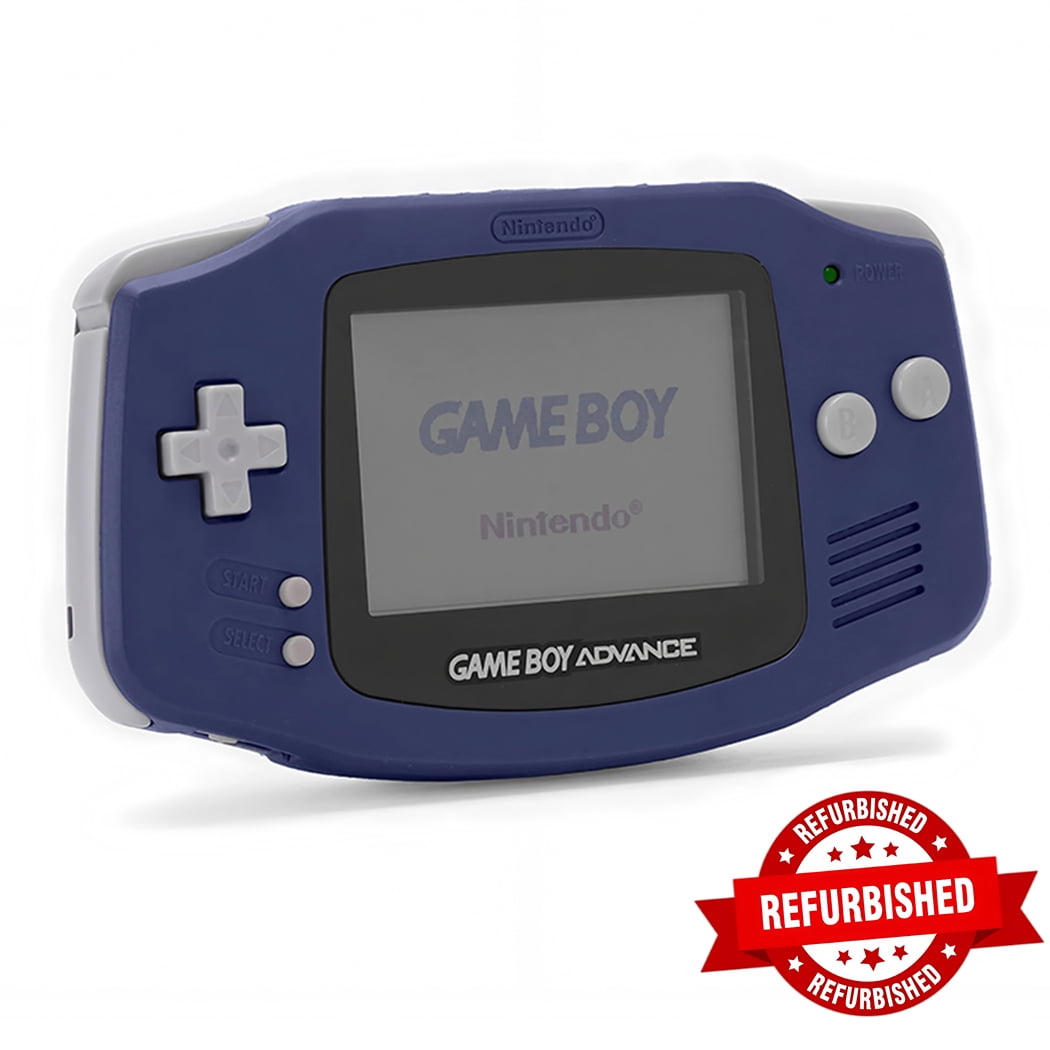 Nintendo Game Boy Advance GBA Console Game Handheld System Cleaned Tested New Case GBA Lndigo blue